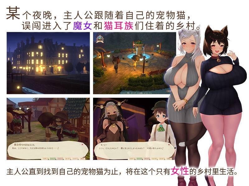 【3D精品RPG/全动态/全CV】魔女与猫的桃源乡 Ver1.01 官方中文版+全CG存档【新中文/1.1G】插图1